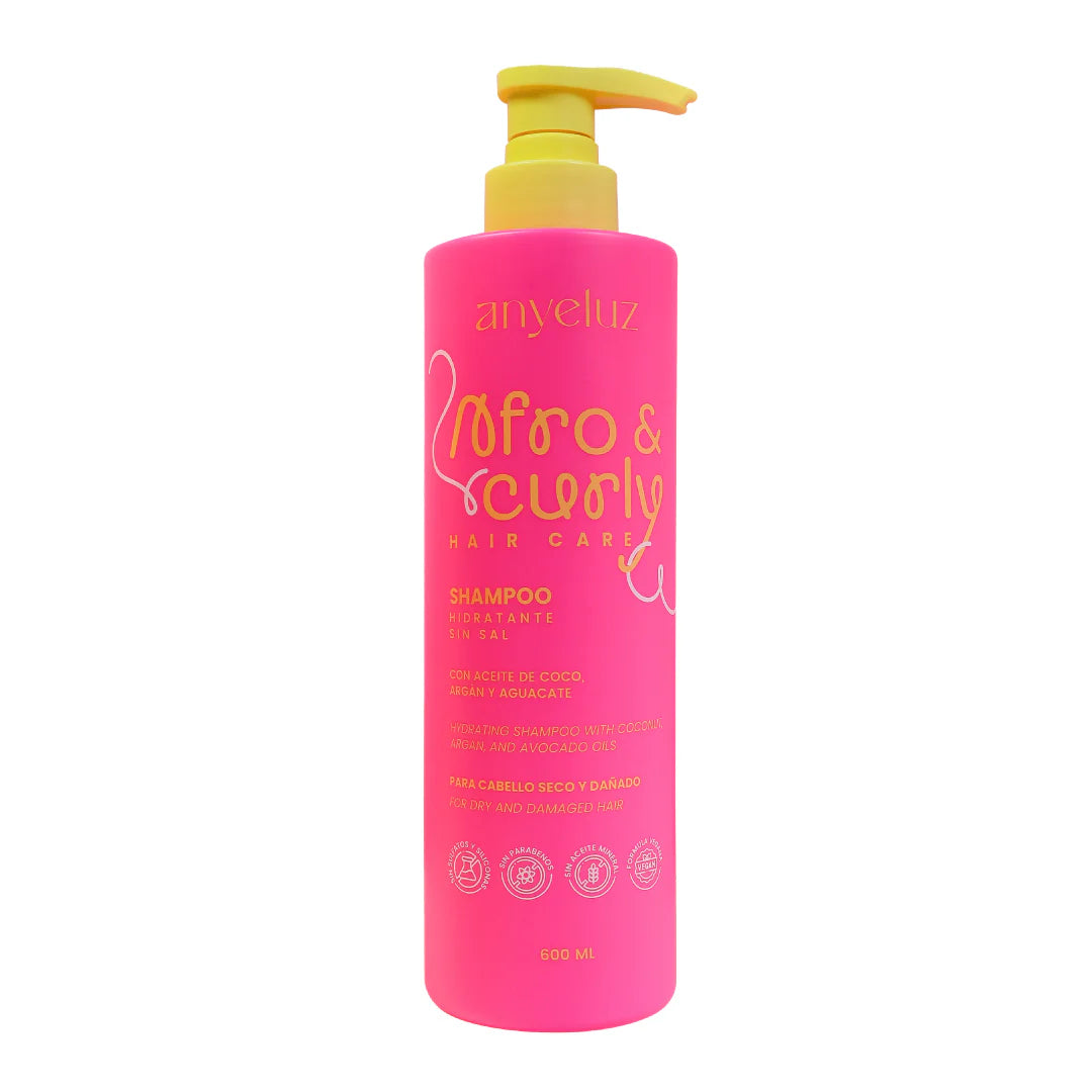 SHAMPOO HIDRATANTE AFRO & CURLY 600ML ANYELUZ