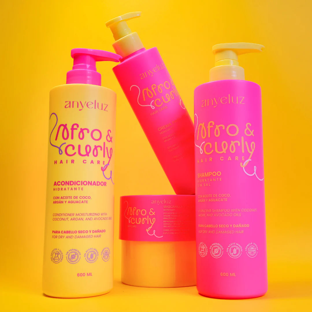ACONDICIONADOR HIDRATANTE AFRO & CURLY 600ML ANYELUZ