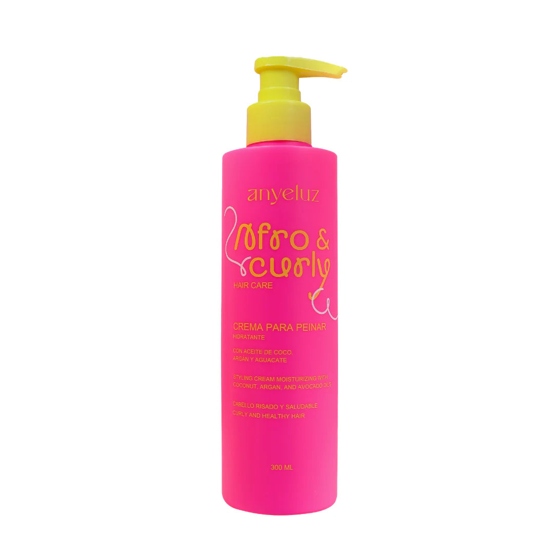 CREMA PARA PEINAR HIDRATANTE AFRO & CURLY 300ML ANYELUZ