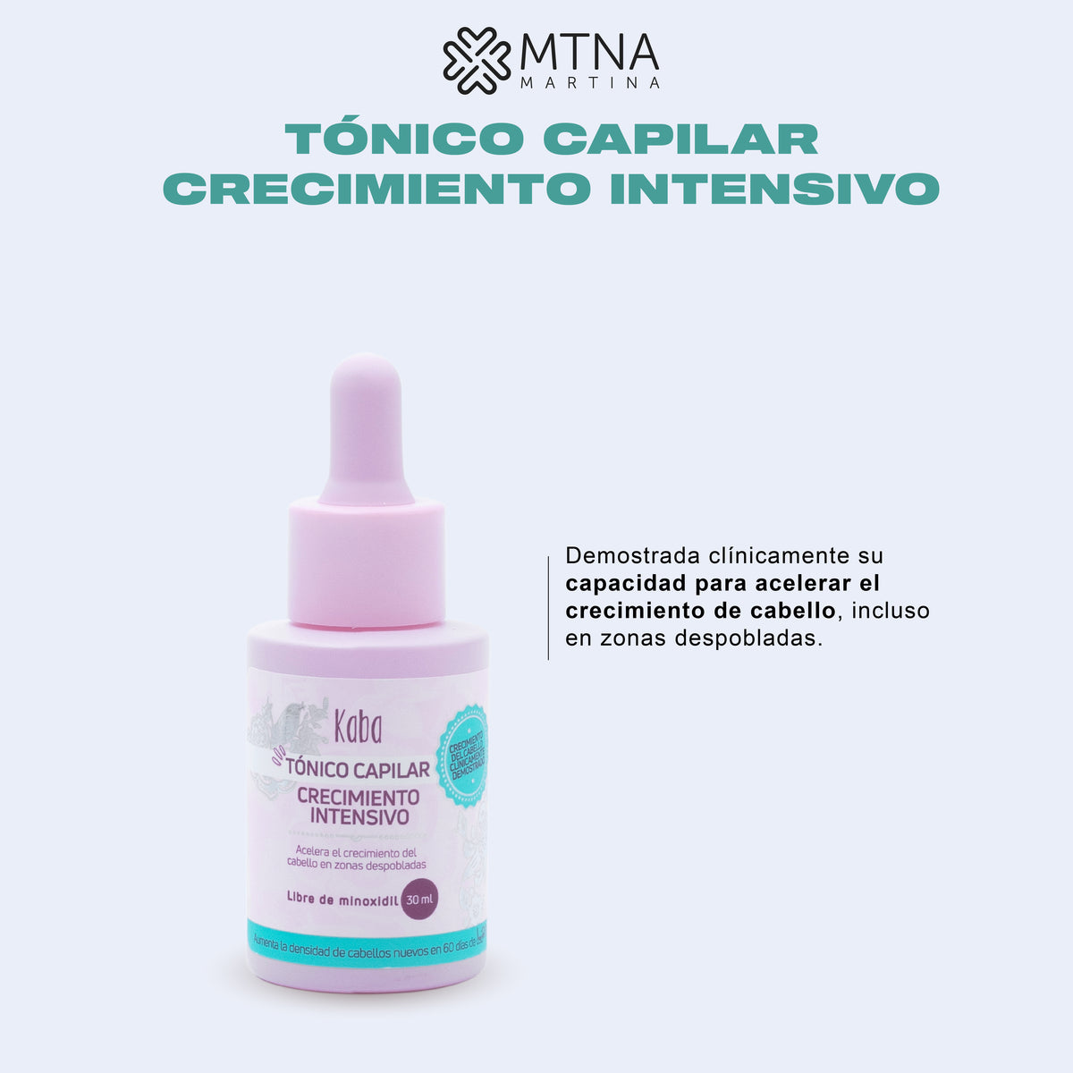TÓNICO CAPILAR CRECIMIENTO INTENSIVO 30ML KABA