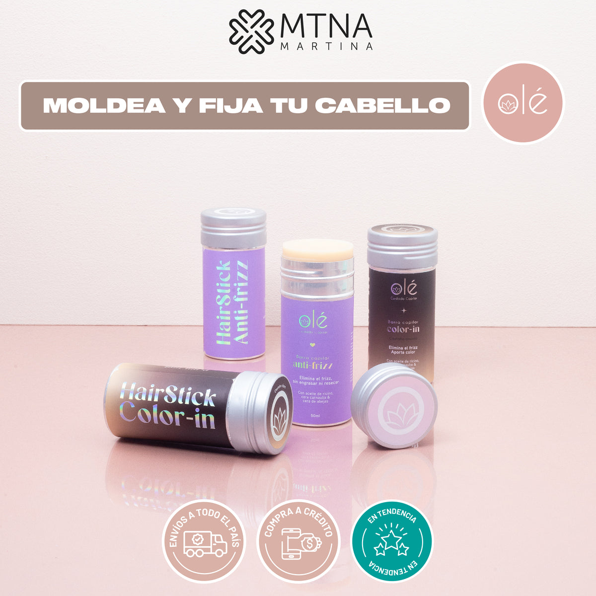 STICK ANTIFRIZZ CERA EN BARRA 50ML OLÉ