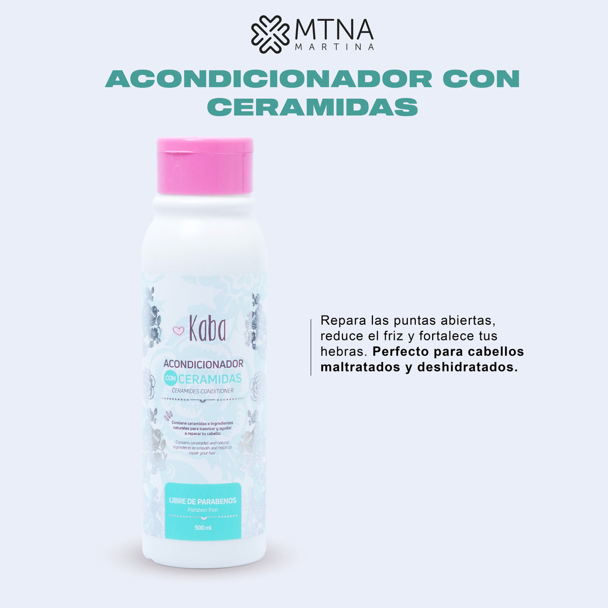 ACONDICIONADOR CON CERAMIDAS 500ML KABA