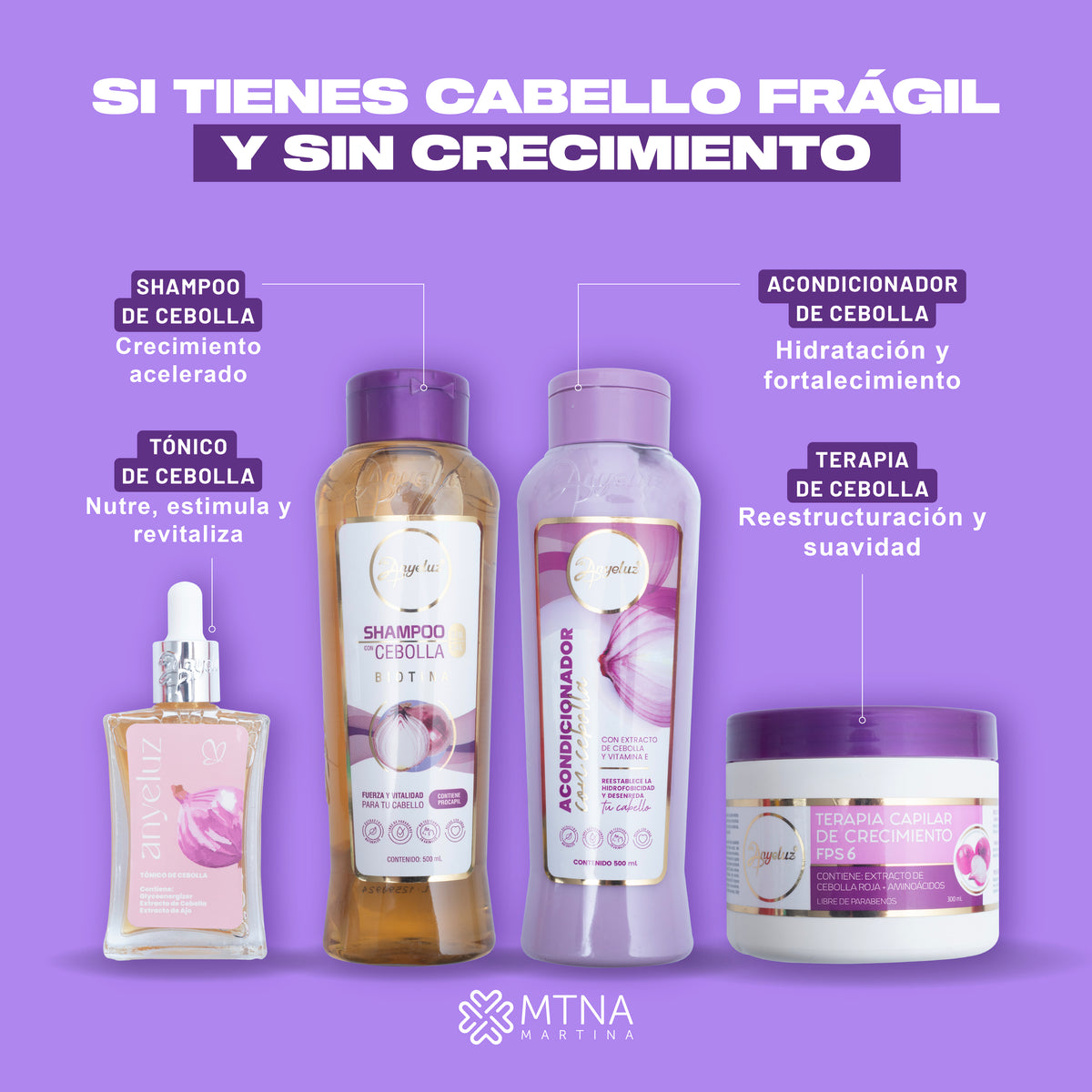 KIT DE CEBOLLA: CRECIMIENTO ACELERADO X4 ANYELUZ