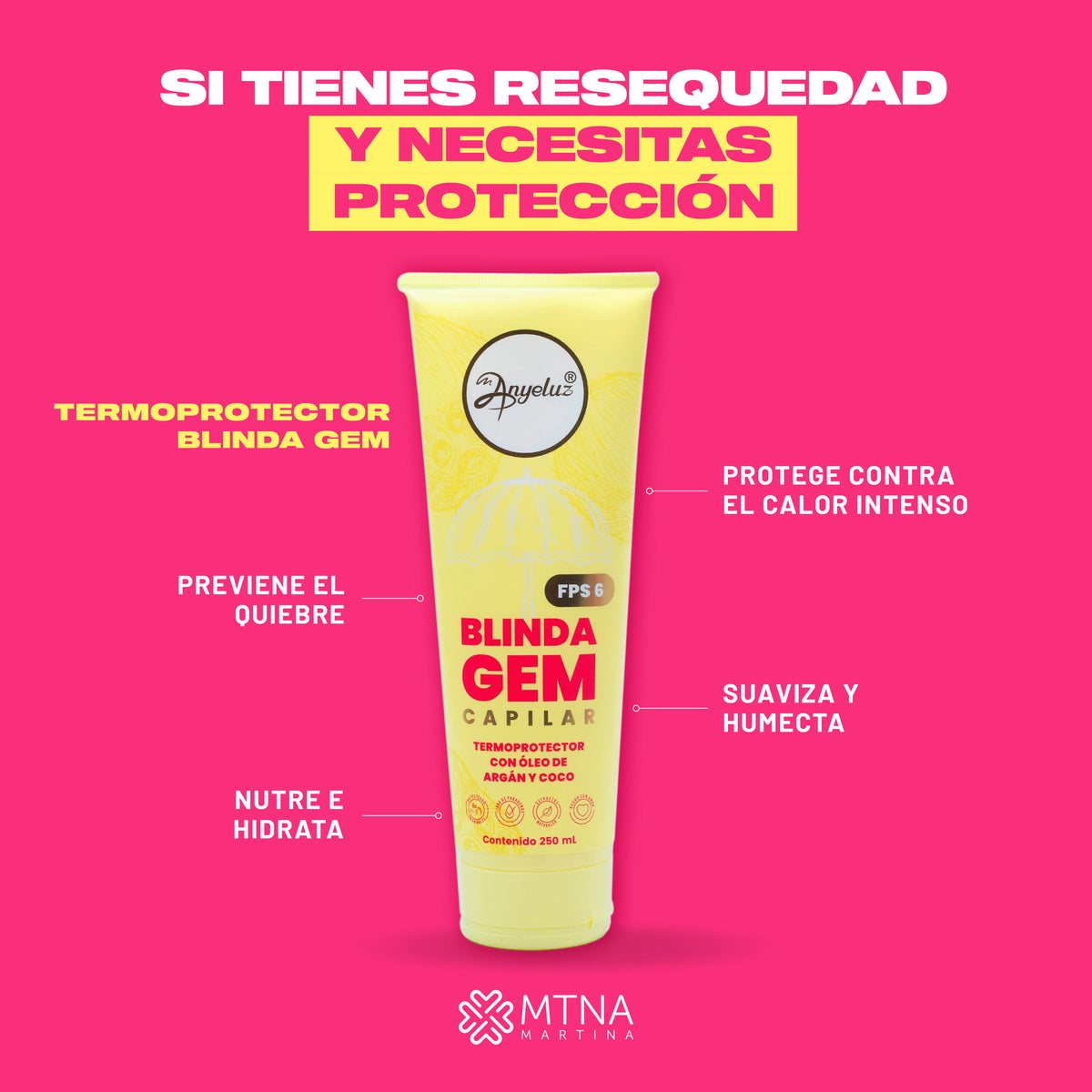 TERMOPROTECTOR BLINDAGEM 250ML ANYELUZ