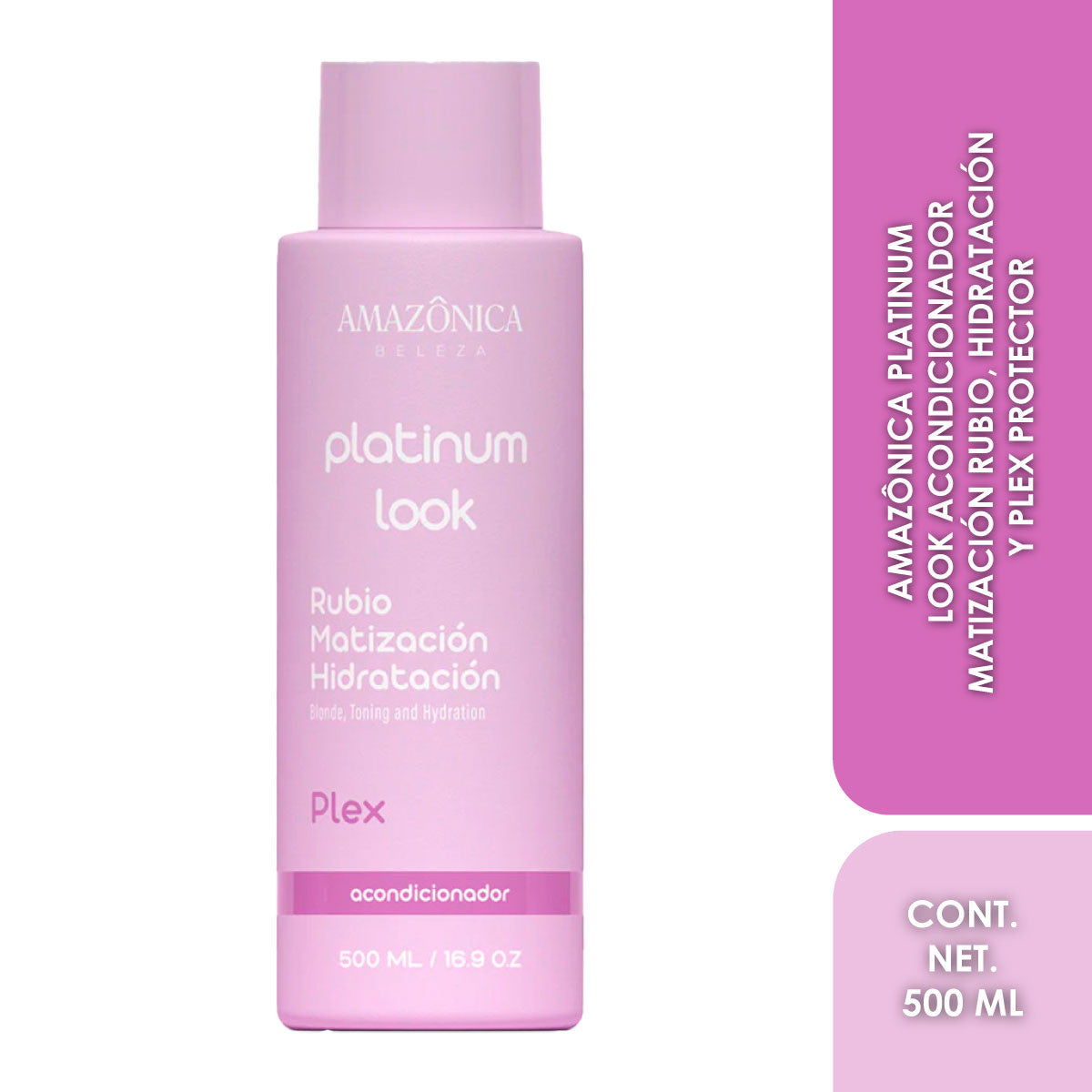 ACONDICIONADOR PLATINUM LOOK 500ML AMAZONICA BELEZA