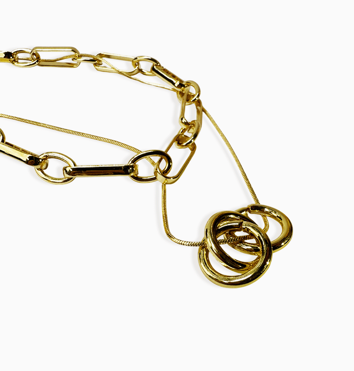 COLLAR DOBLE+ARETE 40CM RODIO MARTINA