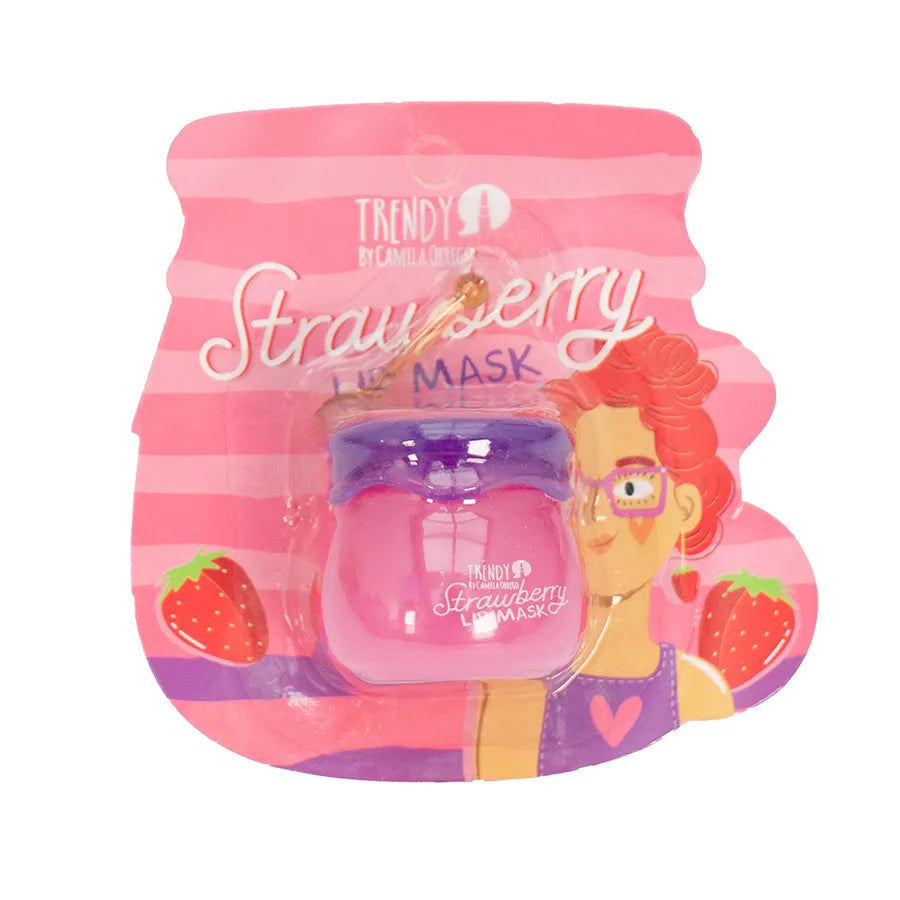 MASCARILLA HIDRATANTE PARA LABIOS STRAWBERRY 8G TRENDY
