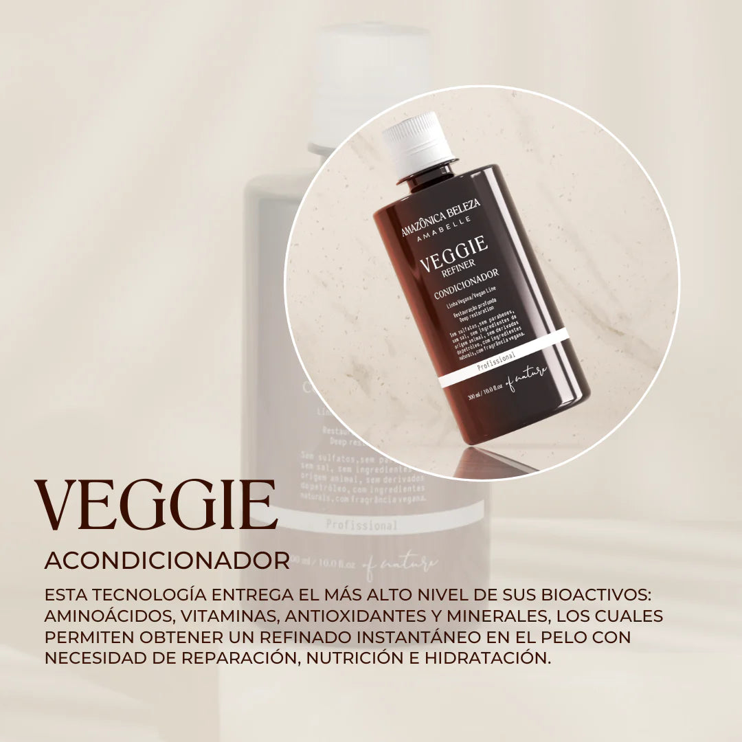ACONDICIONADOR VEGGIE REFINER 300ML AMAZONICA