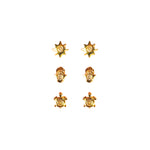 TRIO ZIRCON RODIO MARTIA