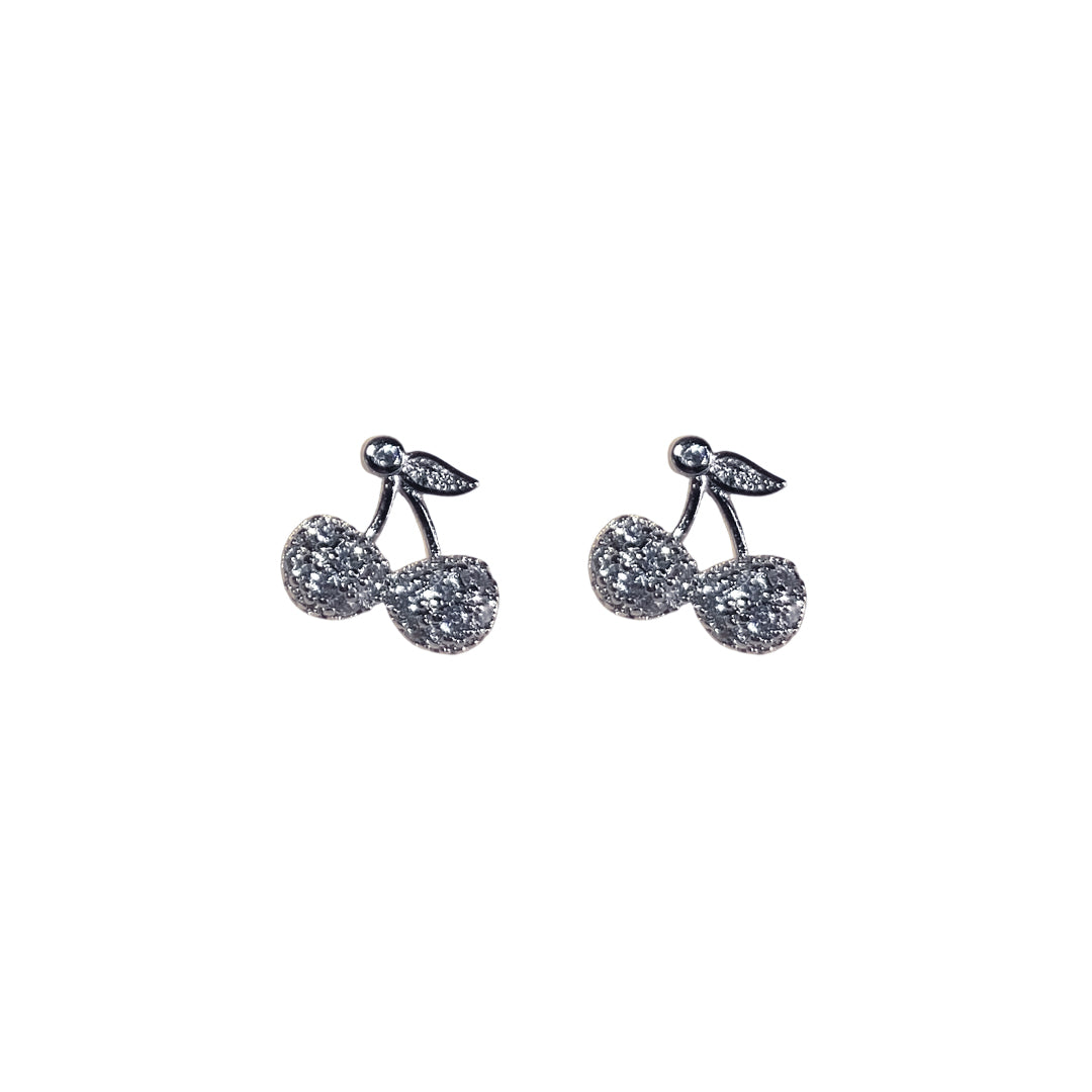 TOPO CEREZA ZIRCON 1.1CM RODIO MARTINA