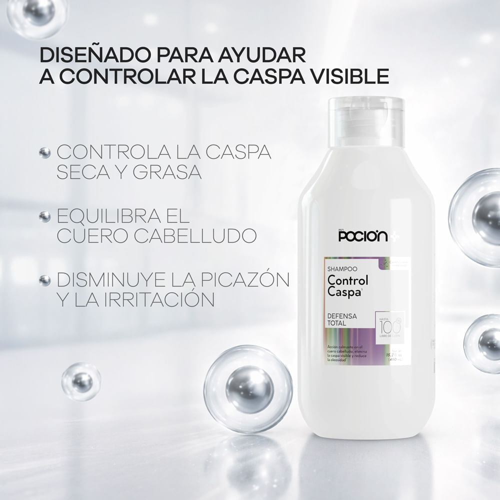 SHAMPOO CONTROL CASPA 450ML POCIÓN