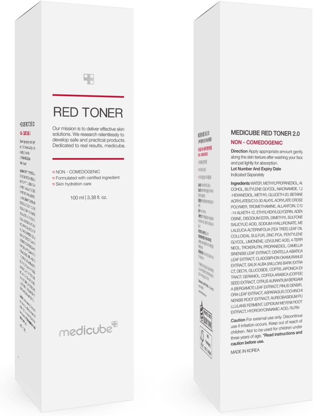 RED TONER 2.0 NEW 100ML MEDICUBE