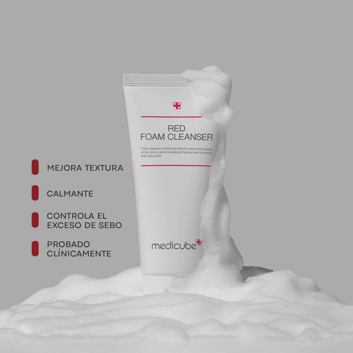 LIMPIADOR FACIAL MEDICUBE RED ESPUMA 120ML