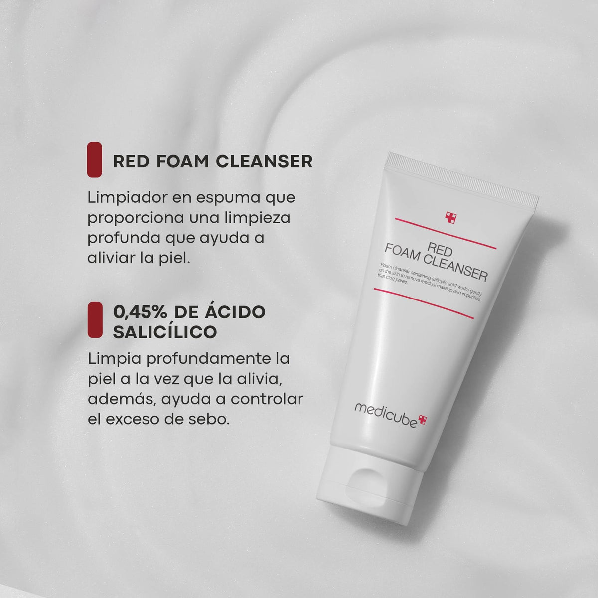 LIMPIADOR FACIAL MEDICUBE RED ESPUMA 120ML