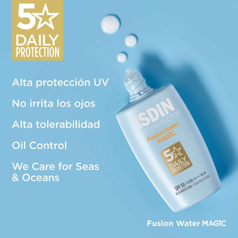 FOTOPROTECTOR FUSION WATER MAGIC SPF50 SIN COLOR 50ML ISDIN