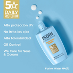 FOTOPROTECTOR FUSION WATER MAGIC GLOW SPF 50 SIN COLOR 50ML ISDIN