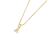 COLLAR LETRA MINI ZIRCON RODIO MARTINA