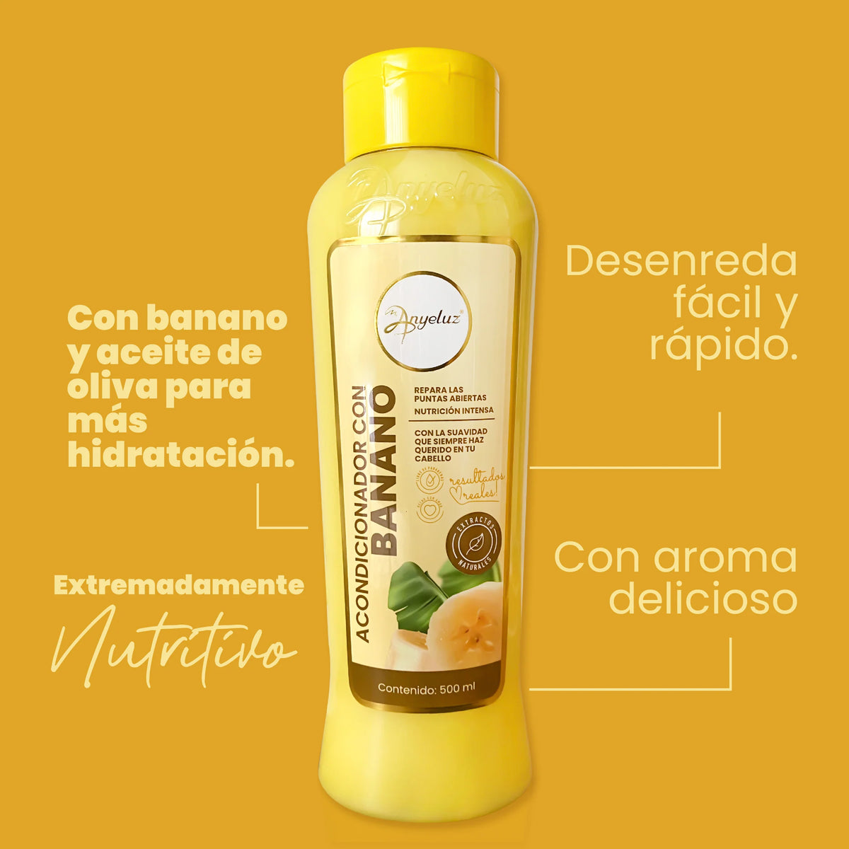 ACONDICIONADOR CON BANANO 500ML ANYELUZ
