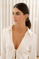 CHOKER PLANO GOLD + ARETES AVEMARIA