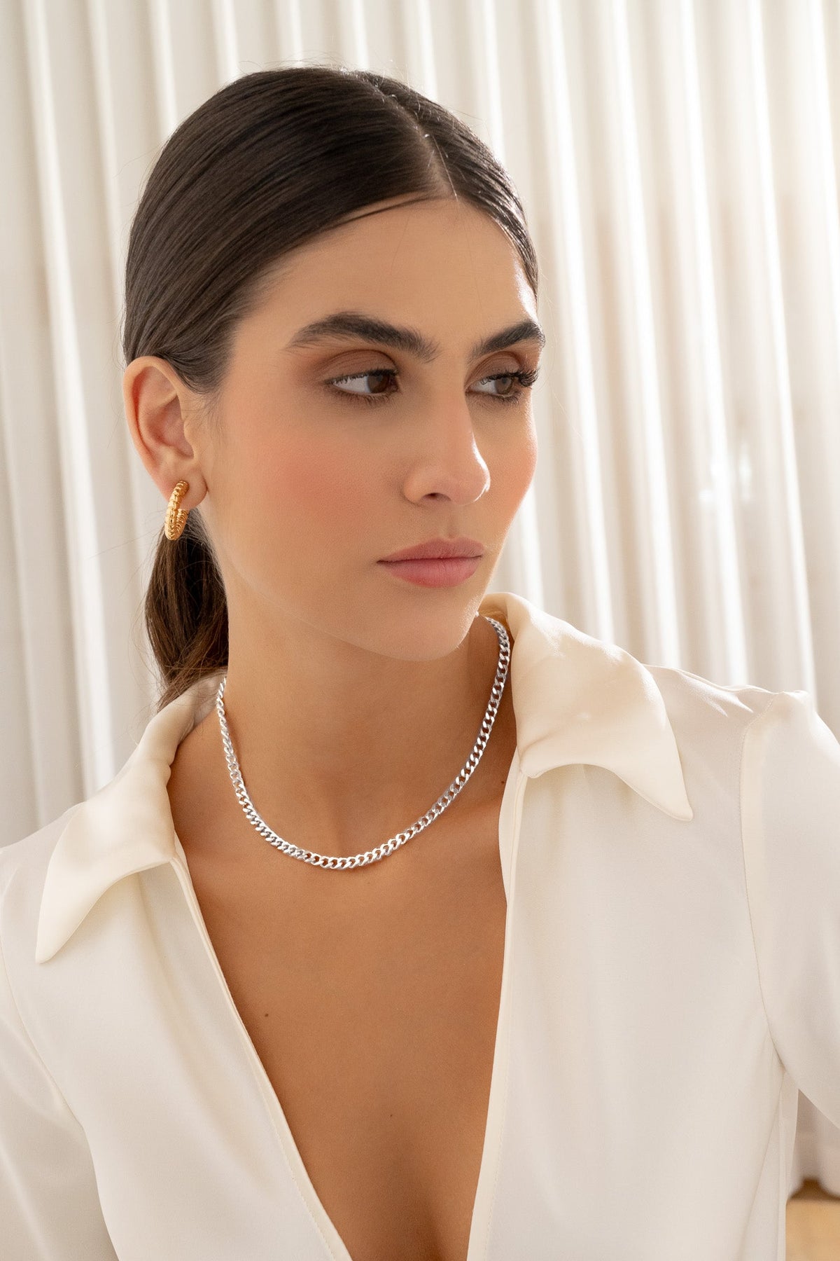 CHOKER PLANO GOLD + ARETES AVEMARIA