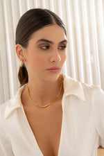 CHOKER PLANO GOLD + ARETES AVEMARIA