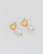 ARETES CORAZÓN PERLA AVEMARIA