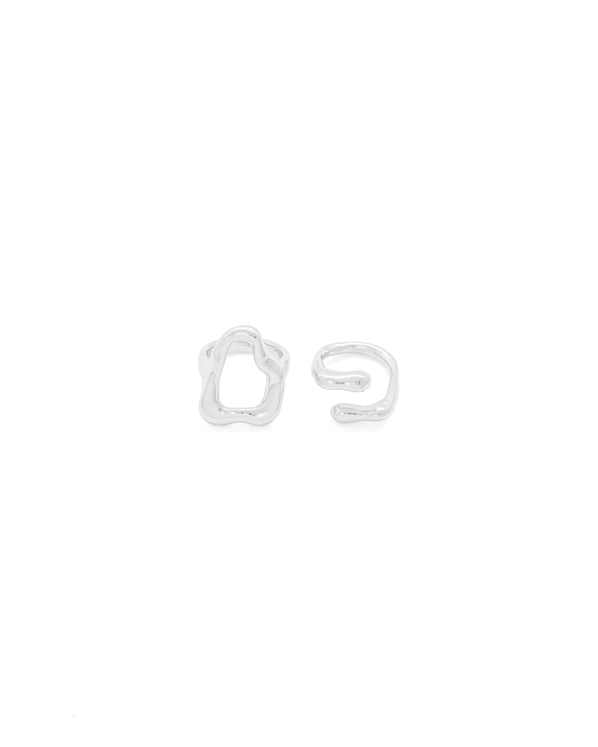 SET X 2 ANILLOS SILUETA AMORFA AVEMARIA