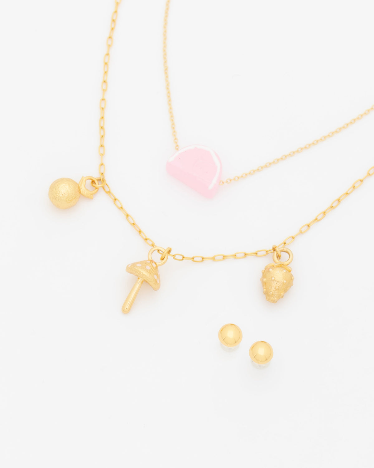 SET X2 COLLARES FRUTAS + ARETES AVEMARÍA