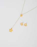 SET ARETES + COLLAR CORBATÍN ESTRELLA SILUETA AVEMARIA