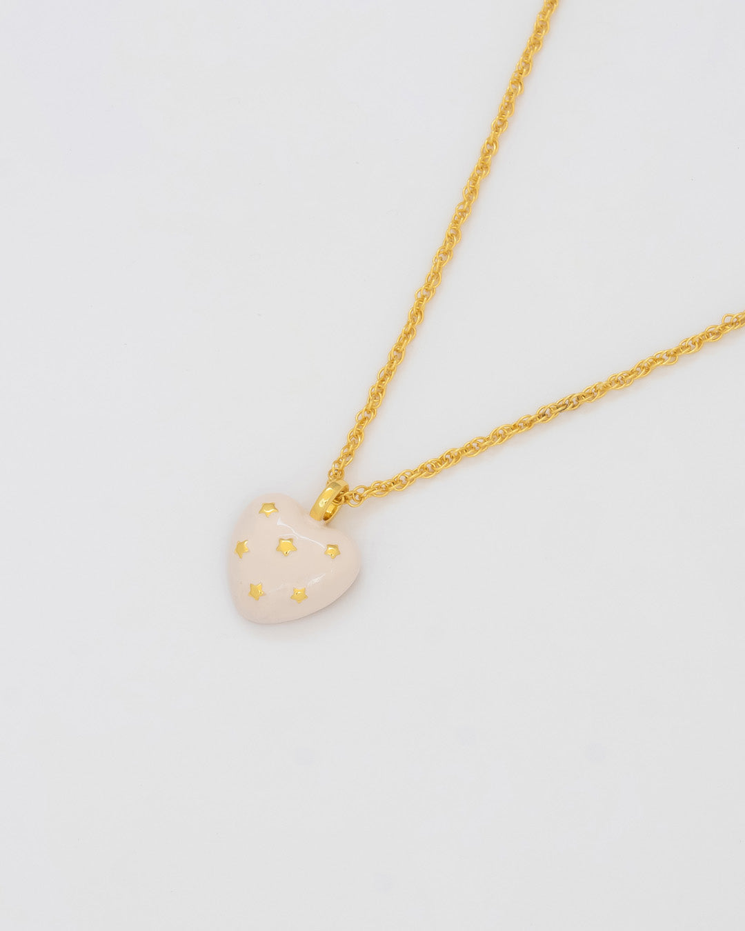 COLLAR CORAZÓN ESTRELLAS NUDE AVEMARIA