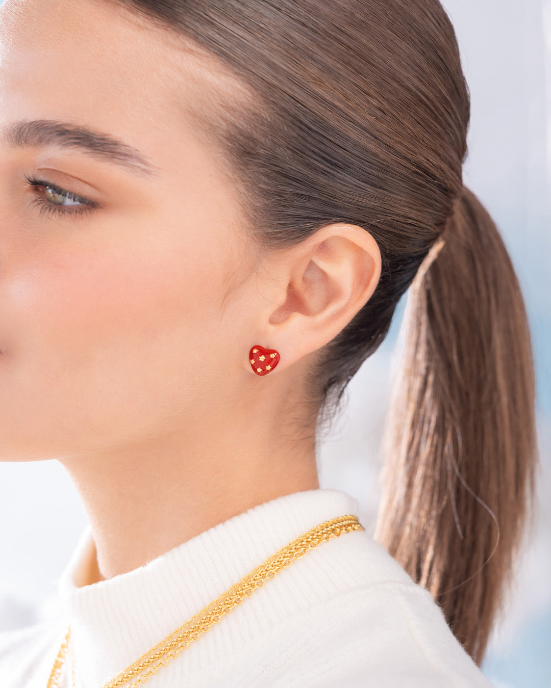 ARETES CORAZÓN MINI ESTRELLAS AVEMARIA