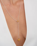 SET ARETES + COLLAR CORBATÍN ESTRELLA SILUETA AVEMARIA