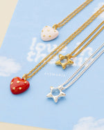 COLLAR CORAZÓN ESTRELLAS NUDE AVEMARIA