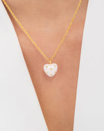 COLLAR CORAZÓN ESTRELLAS NUDE AVEMARIA