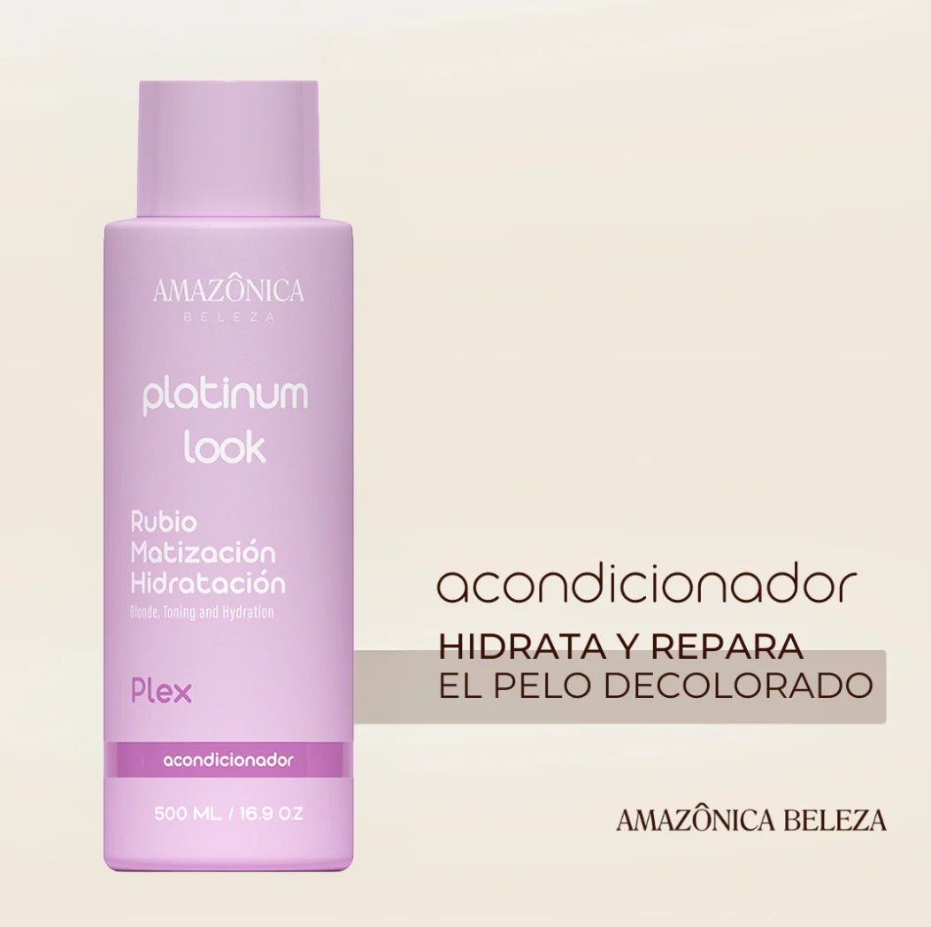ACONDICIONADOR PLATINUM LOOK 500ML AMAZONICA BELEZA
