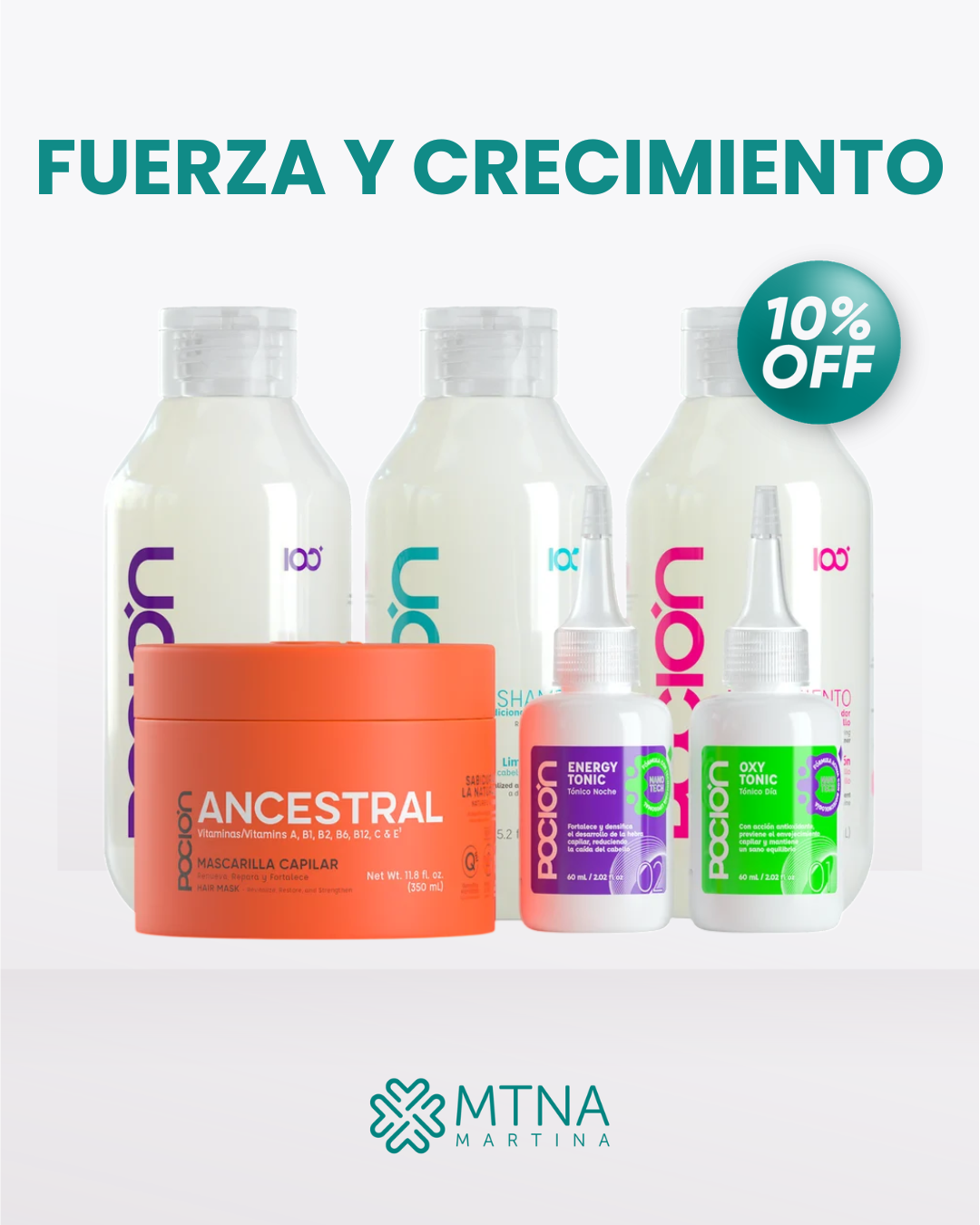 KIT CAPILAR FUERZA Y CRECIMIENTO X5 POCIÓN
