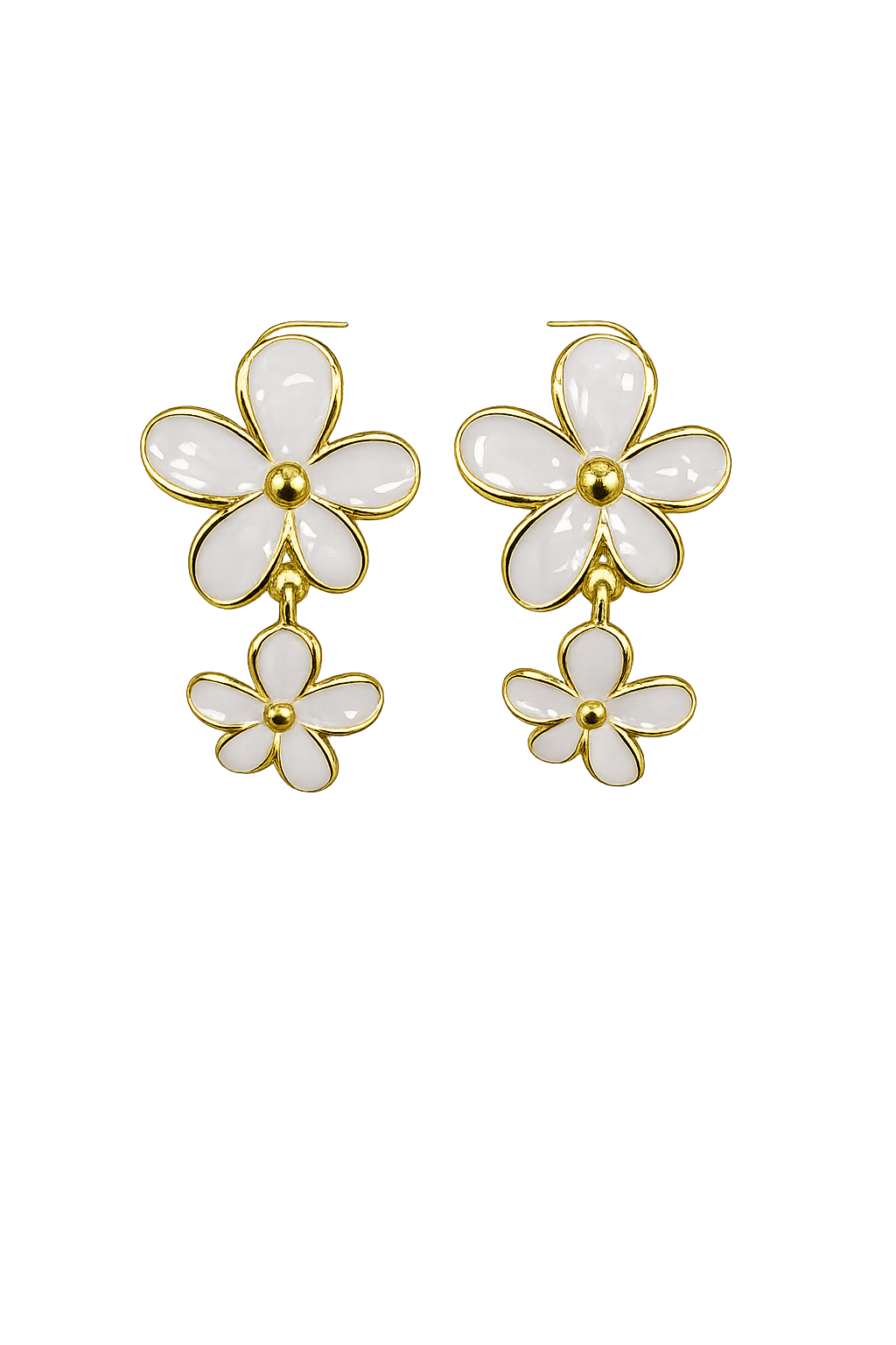 ARETE FLOR GOLD RODIO MARTINA