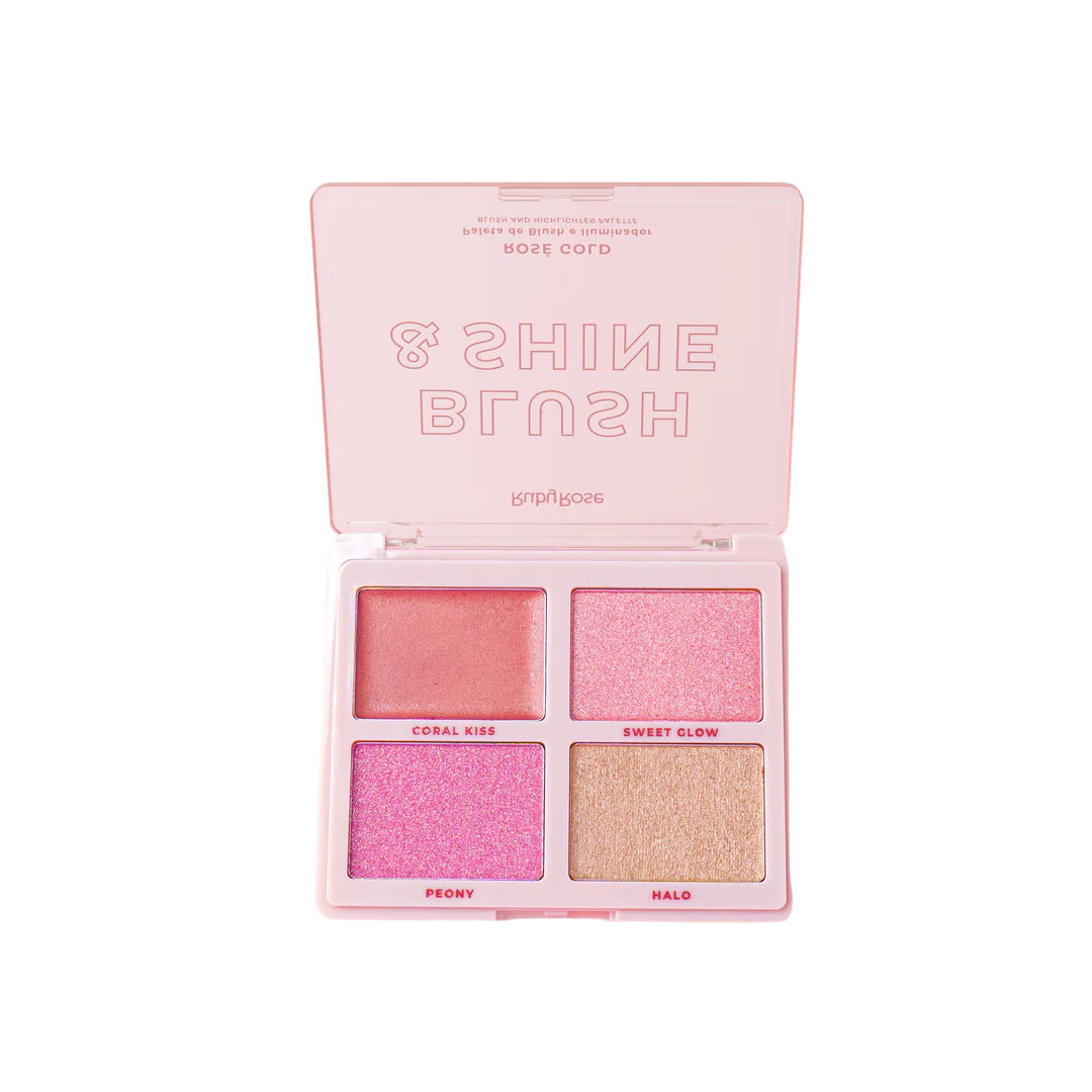 PALETA BLUSH ILUMINADOR SHINE RUBY ROSE