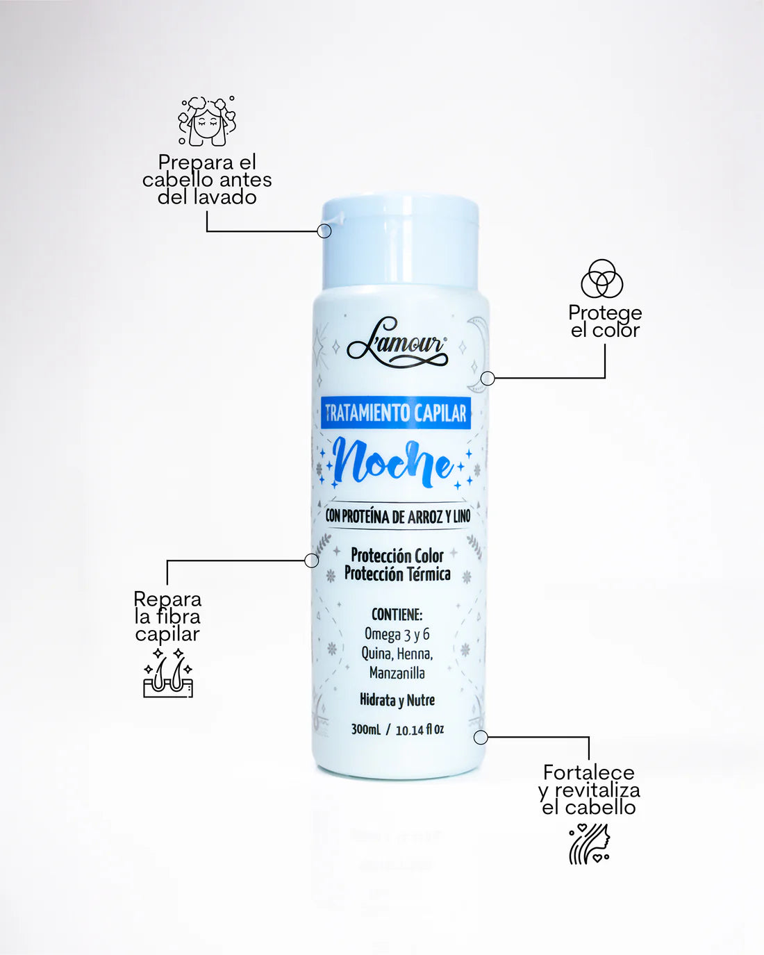 TRATAMIENTO NOCHE HIDRATA Y NUTRE 300ML LAMOUR