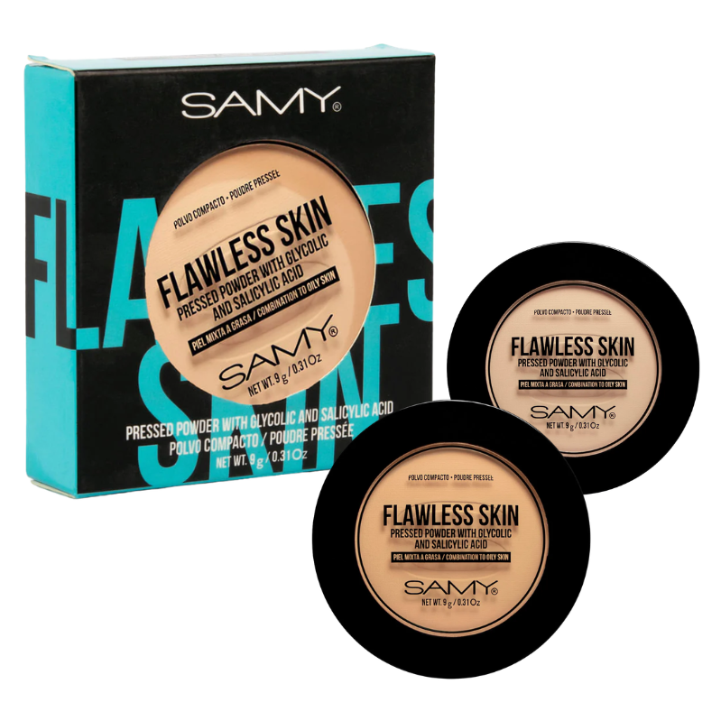 POLVO COMPACTO PIEL MIXTA A GRASA 9G SAMY