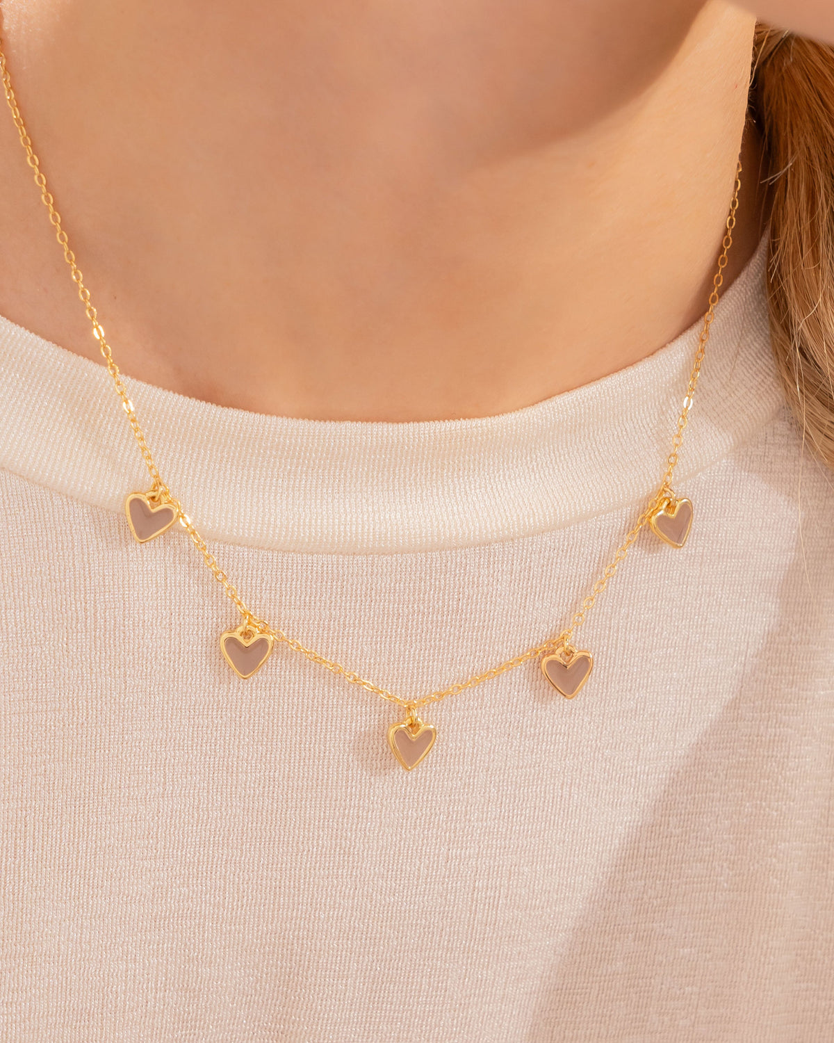 CADENA MULTI CORAZONES AVEMARIA
