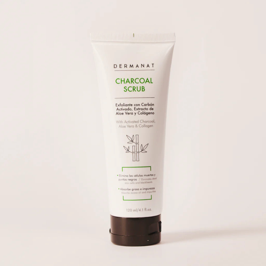 EXFOLIANTE CON CARBÓN ACTIVADO CHARCOAL SCRUB 120ML DERMANAT