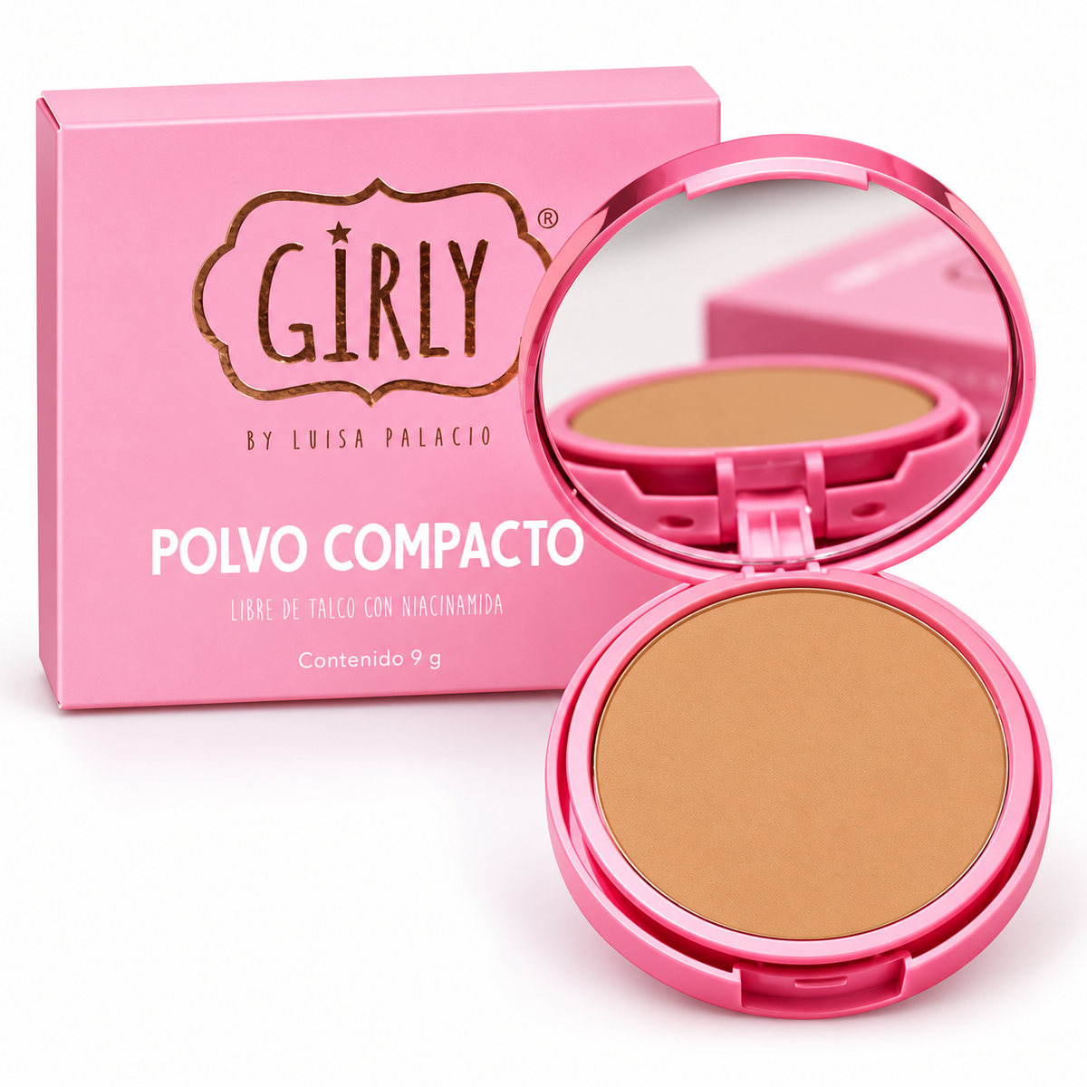 POLVO COMPACTO NIACINAMIDA 9G GIRLY