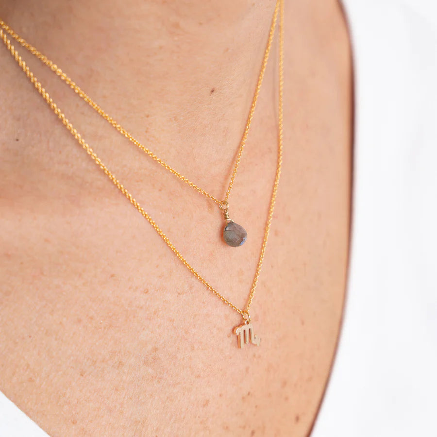 COLLAR PIEDRA+SIGNO ZODIACAL WISH