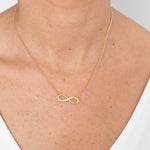 COLLAR CADENA ORO INFINITO BAÑO DE ORO WISH