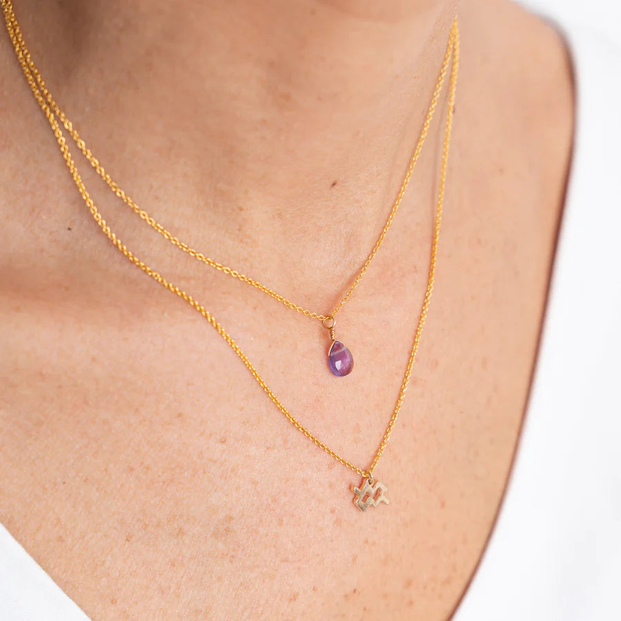 COLLAR PIEDRA+SIGNO ZODIACAL WISH