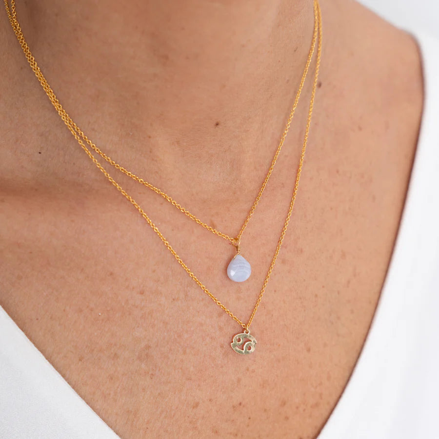 COLLAR PIEDRA+SIGNO ZODIACAL WISH