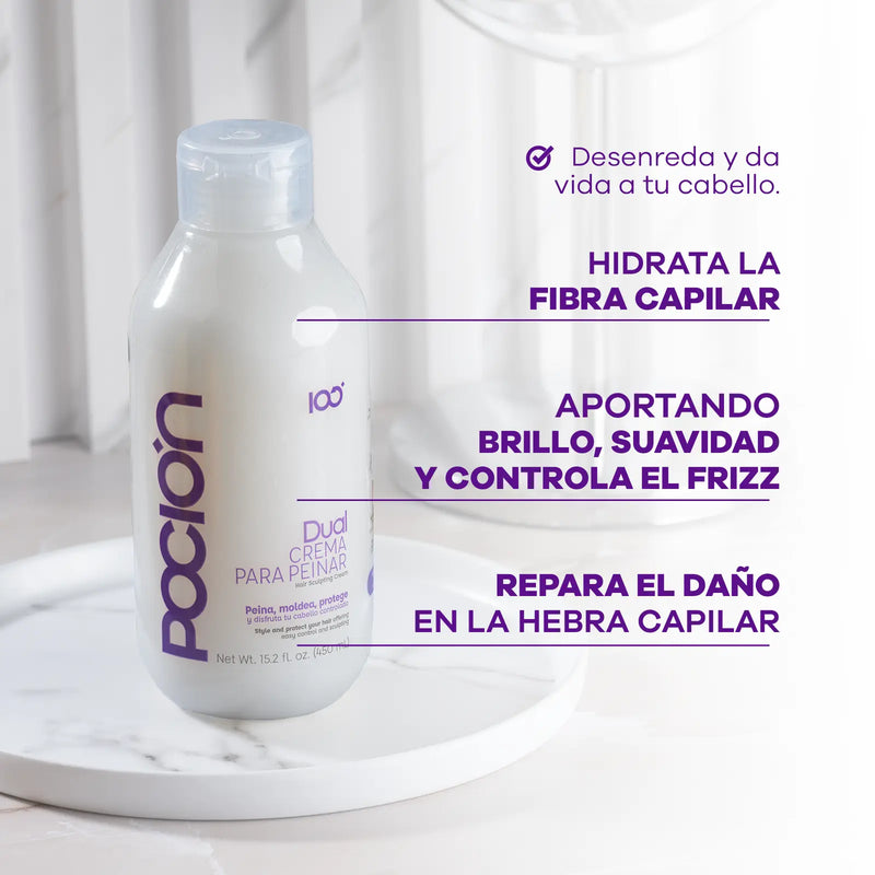 CREMA DUAL PARA PEINAR 440ML POCIÓN