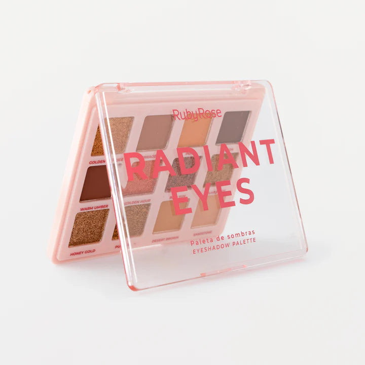 PALETA SOMBRAS RADIANT EYES 12 TONOS 15.7G RUBY ROSE