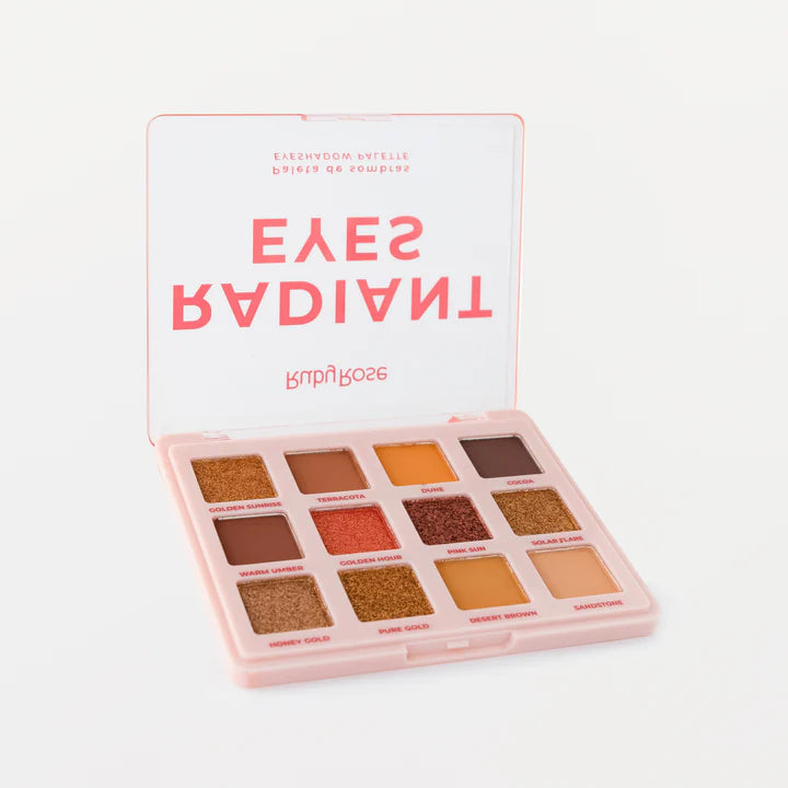 PALETA SOMBRAS RADIANT EYES 12 TONOS 15.7G RUBY ROSE